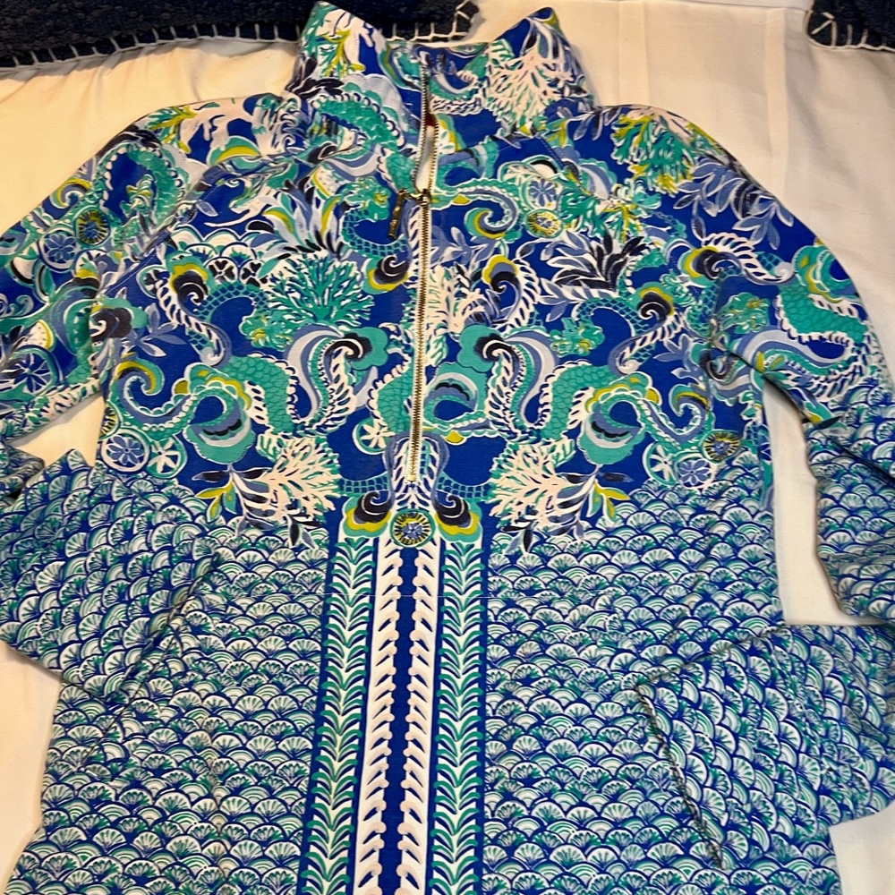 Lilly Pulitzer Skipper Popover in Blue Grotto Sirens & Spirit